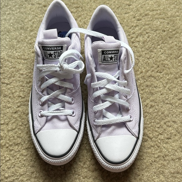 Converse All Star Light Purple Sneakers - Picture 1 of 4